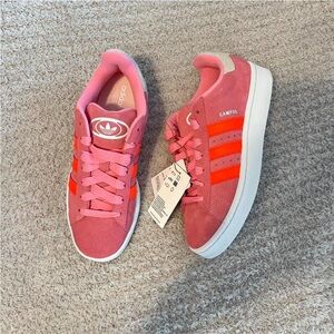 Adidas Pink & Orange Campus 00 Sneakers